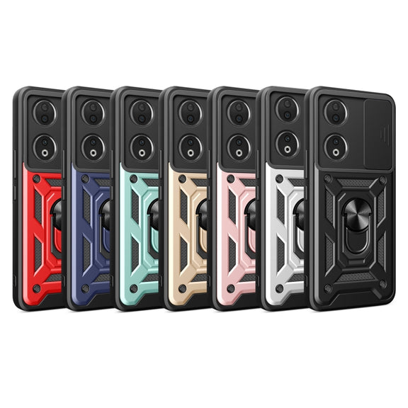 For Honor 90 5G Sliding Camera Cover Design TPU+PC Phone Case(Gold)