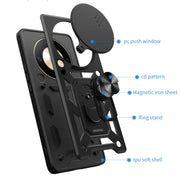 For Honor X9b Sliding Camera Cover Design TPU+PC Phone Case(Gold)