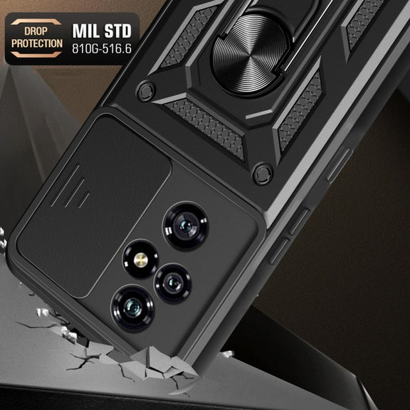 For Honor 200 Pro Sliding Camera Cover Design TPU+PC Phone Case(Green)