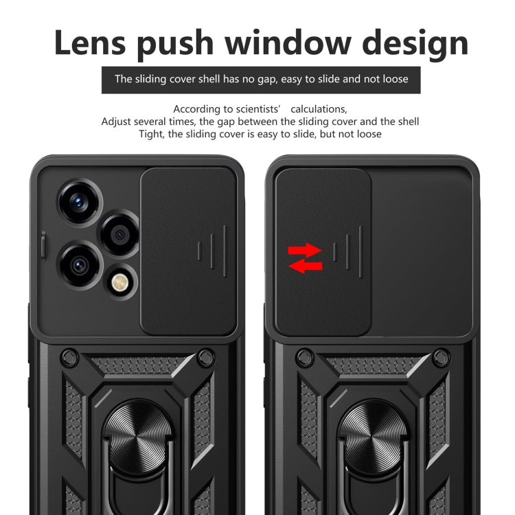 For Honor 200 Lite Global Sliding Camera Cover Design TPU+PC Phone Case(Green)