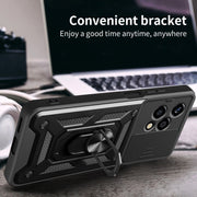 For Honor 200 Lite Global Sliding Camera Cover Design TPU+PC Phone Case(Green)