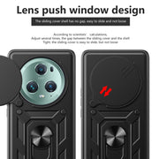 For Honor Magic5 Pro Sliding Camera Cover Design TPU+PC Phone Case(Green)