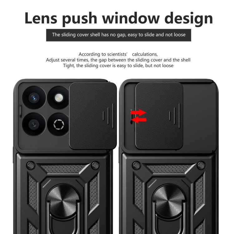For Honor 200 Smart Sliding Camera Cover Design TPU+PC Phone Case(Green)