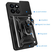 For Honor 200 Smart Sliding Camera Cover Design TPU+PC Phone Case(Silver)