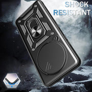 For Honor X60 Pro / X9c Sliding Camera Cover Design TPU+PC Phone Case(Red)