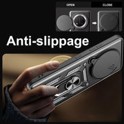 For Honor X60 Pro / X9c Sliding Camera Cover Design TPU+PC Phone Case(Red)