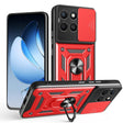 For Honor X8c 4G Sliding Camera Cover Design TPU+PC Phone Case(Red) - free shipping - PMC TechLife - Order now!
