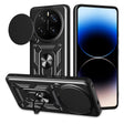 For Honor Magic7 Pro Sliding Camera Cover Design TPU+PC Phone Case(Black) - free shipping - PMC TechLife - Order now!
