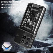 For Honor X5b Plus Sliding Camera Cover Design TPU+PC Phone Case(Silver)