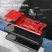 For Honor 400 Lite Global Sliding Camera Cover Design TPU+PC Phone Case(Red)