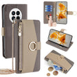 For Huawei Mate 50 Crossbody Litchi Texture Leather Phone Case(Grey) - Huawei Cases by PMC TechLife | Online Shopping South Africa | PMC TechLife | Buy Now Pay Later Mobicred