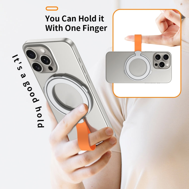 MagSafe Magnetic Pivot Stand Phone Ring Holder(Silver)