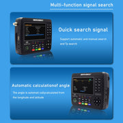 iBRAVEBOX V10 Finder Max 4.3 inch Display Digital Satellite Meter Signal Finder, Support DVB-S/S2/S2X, Plug Type:EU Plug(Black)