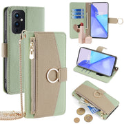 For OnePlus 9 Crossbody Litchi Texture Leather Phone Case(Green)