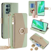 For OnePlus 9 Pro Crossbody Litchi Texture Leather Phone Case(Green)