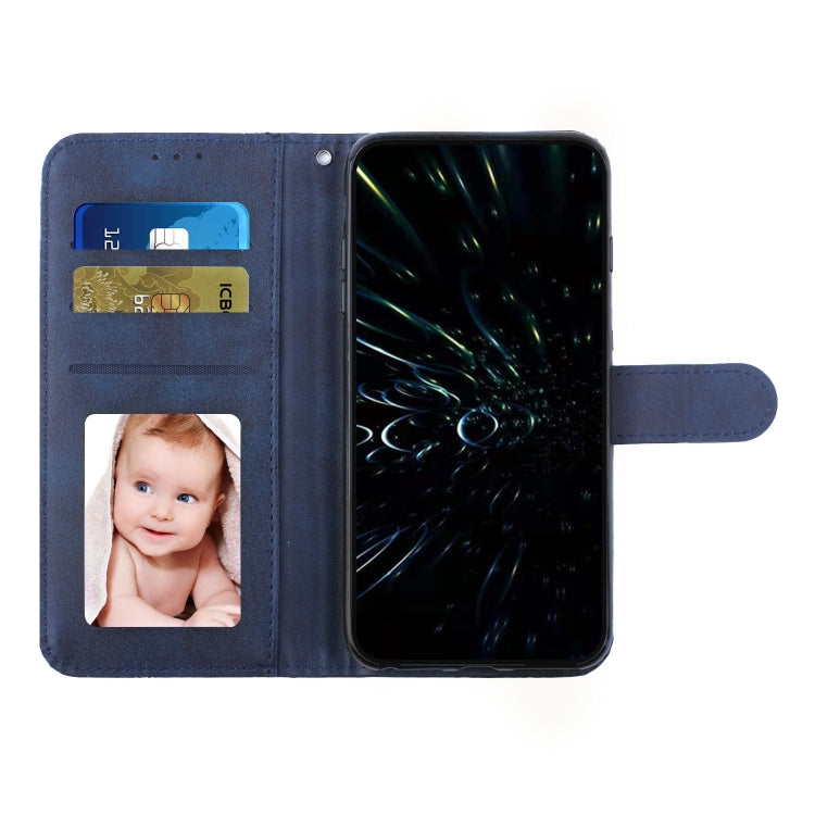 For Tecno Spark Go 2024 / POP 8 Stitching Calf Texture Buckle Leather Phone Case(Blue)