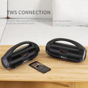 NewRixing NR2055 Wireless Portable TWS Bluetooth Speaker with Microphone(Red)