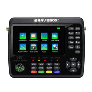 iBRAVEBOX V10 Finder Max+ 4.3 inch Display Digital Satellite Meter Signal Finder, Support DVB-S/S2/S2X AHD, Plug Type:EU Plug(Black)