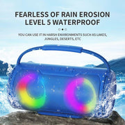 NewRixing NR2088 Wireless Portable TWS Bluetooth Speaker(Blue)