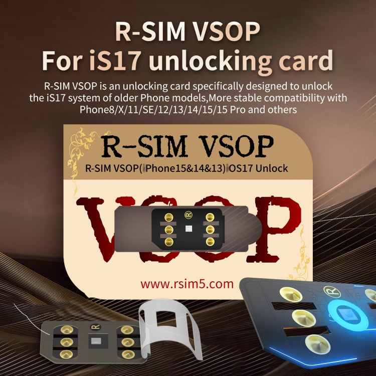 R-SIM VSOP Unlocking Card Sticker For iOS17 System Unlocking