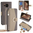 For Sharp Aquos Sense7 Plus Crossbody Litchi Texture Leather Phone Case(Grey) - More Brand by PMC TechLife | Online Shopping South Africa | PMC TechLife | Buy Now Pay Later Mobicred