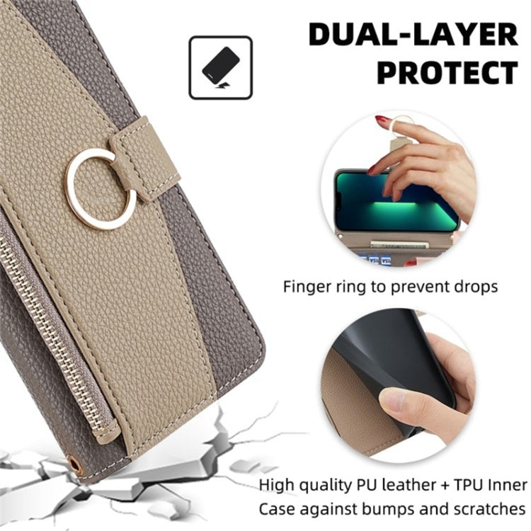 For Meizu Note 9 Crossbody Litchi Texture Leather Phone Case(Grey)