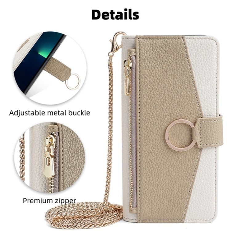 For Google Pixel 7a Crossbody Litchi Texture Leather Phone Case(White)