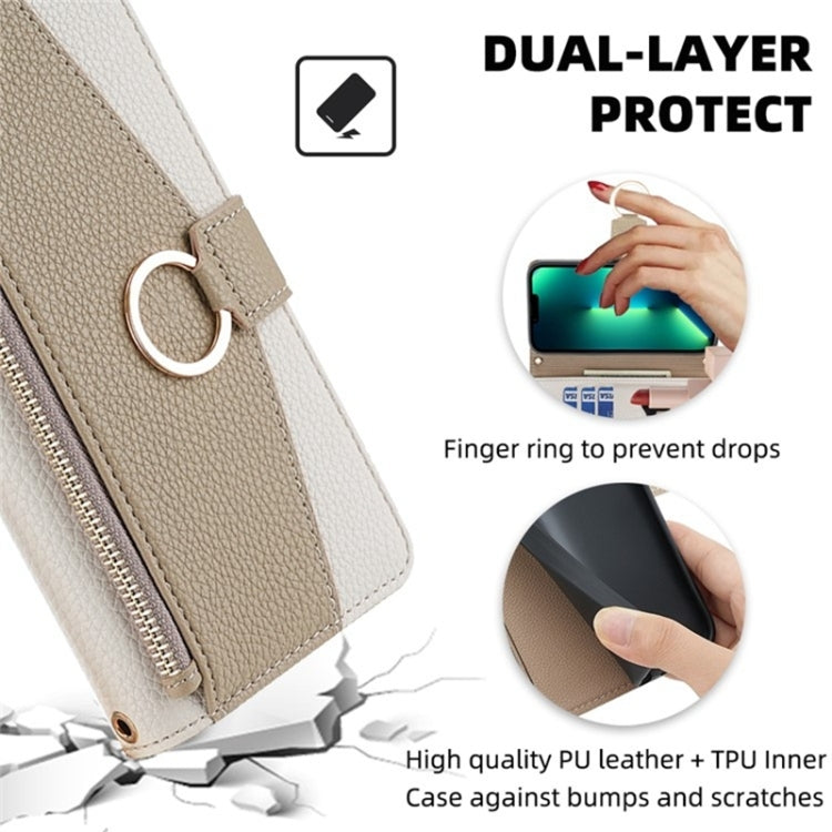 For Google Pixel 7a Crossbody Litchi Texture Leather Phone Case(White)