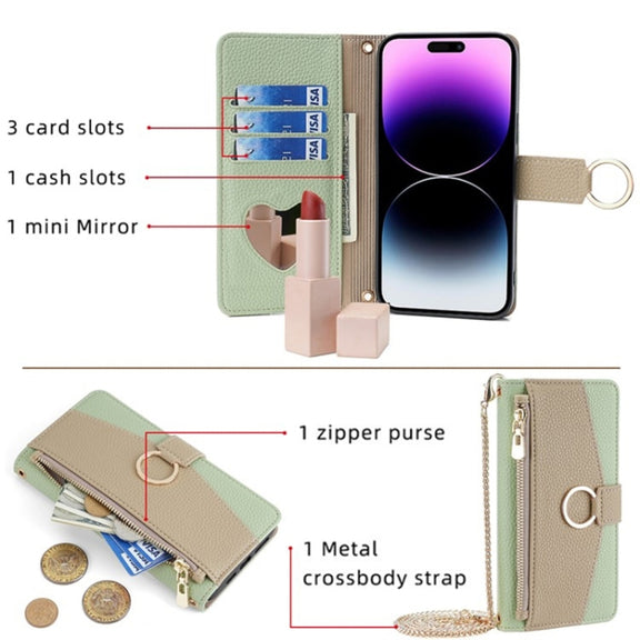 For Google Pixel 7 Pro Crossbody Litchi Texture Leather Phone Case(Green)
