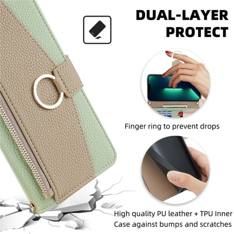 For Google Pixel 7 Pro Crossbody Litchi Texture Leather Phone Case(Green)