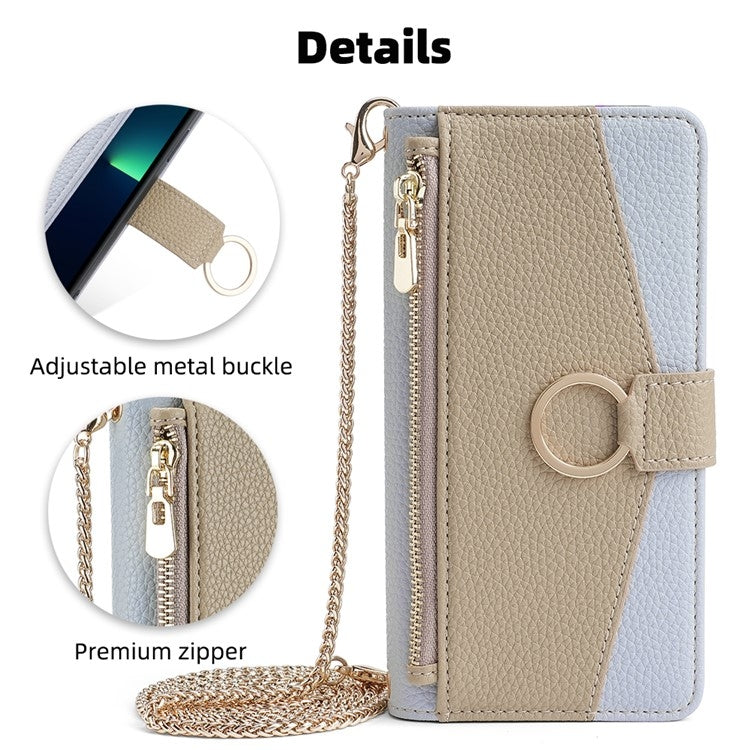 For Google Pixel 8a Crossbody Litchi Texture Leather Phone Case(Blue)