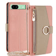 For Google Pixel 8a Crossbody Litchi Texture Leather Phone Case(Pink) - Google Cases by PMC TechLife | Online Shopping South Africa | PMC TechLife | Buy Now Pay Later Mobicred