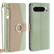For Google Pixel 9 Crossbody Litchi Texture Leather Phone Case(Green)