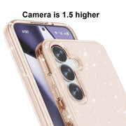 For Samsung Galaxy S25+ 5G Shockproof Terminator Glitter Powder Phone Case(Gold)