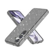 For Samsung Galaxy S25 5G Shockproof Terminator Glitter Powder Phone Case(Black)
