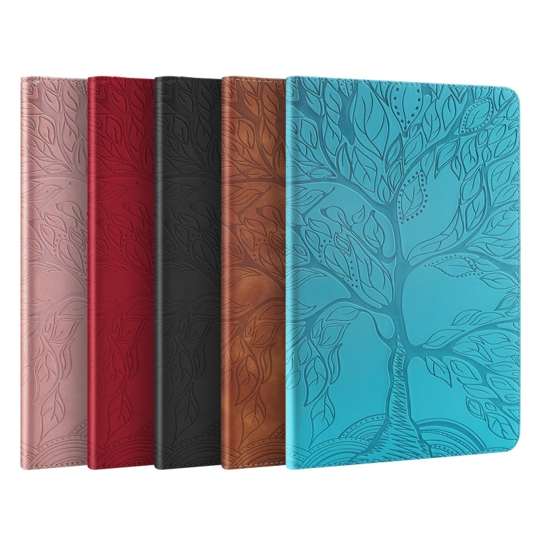 For Lenovo Tab P12 / Xiaoxin Pad Pro 12.7 2025 Life Tree Series Horizontal Flip Leather Tablet Case(Lake Blue)