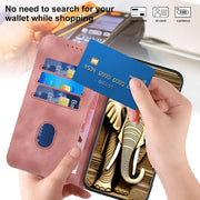 For iPhone 17 YX0060 Elephant Head Embossed Phone Leather Case with Lanyard(Pink)