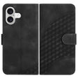 For iPhone 17 YX0060 Elephant Head Embossed Phone Leather Case with Lanyard(Black) - free shipping - PMc TechLife - Order now!