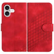 For iPhone 17 YX0060 Elephant Head Embossed Phone Leather Case with Lanyard(Red) - free shipping - PMc TechLife - Order now!