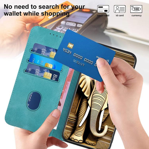 For iPhone 17 YX0060 Elephant Head Embossed Phone Leather Case with Lanyard(Light Blue)