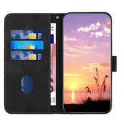 For iPhone 17 Pro Max YX0060 Elephant Head Embossed Phone Leather Case with Lanyard(Black)