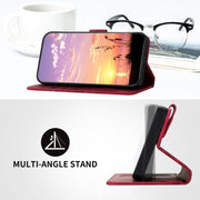 For iPhone 17 Pro Max YX0060 Elephant Head Embossed Phone Leather Case with Lanyard(Rose Red)