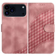 For iPhone 17 Pro YX0060 Elephant Head Embossed Phone Leather Case with Lanyard(Pink) - free shipping - PMc TechLife - Order now!