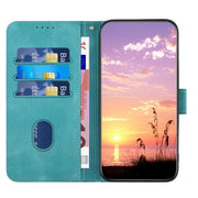 For iPhone 17 Pro YX0060 Elephant Head Embossed Phone Leather Case with Lanyard(Light Blue)