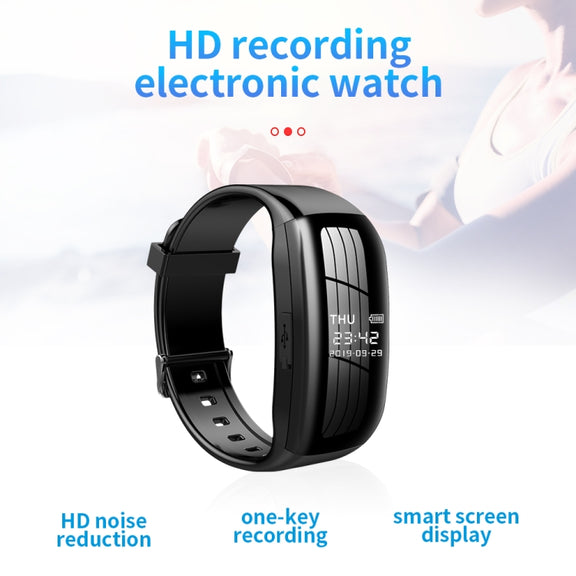 JNN D5 HD Noise Reduction Smart Recording Electronic Bracelet, Capacity:32GB