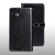 For Nothing Phone 2 idewei Crocodile Texture Leather Phone Case(Black) - Nothing Cases by idewei | Online Shopping South Africa | PMC TechLife | Buy Now Pay Later Mobicred