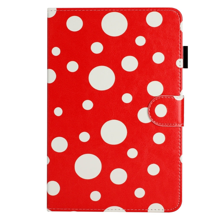 10 inch Dot Pattern Leather Tablet Case(Red White Dot)