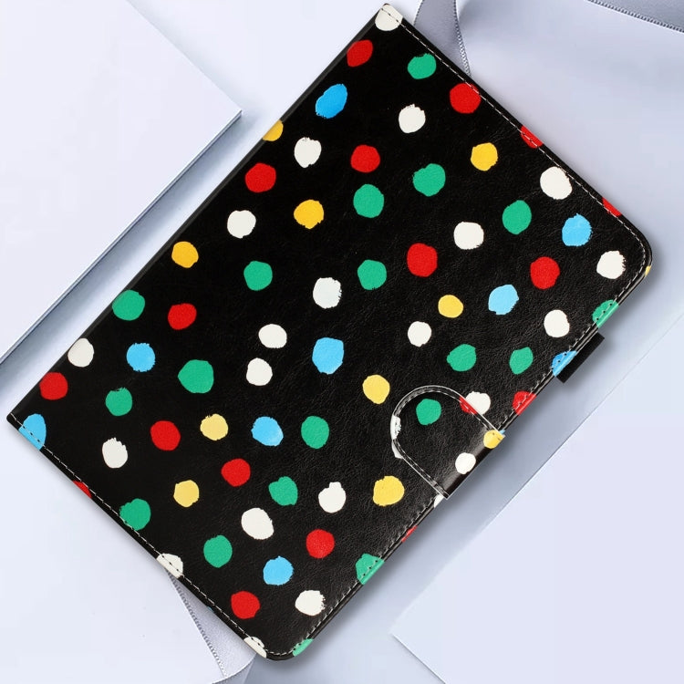 10 inch Dot Pattern Leather Tablet Case(Black Colorful Dot)