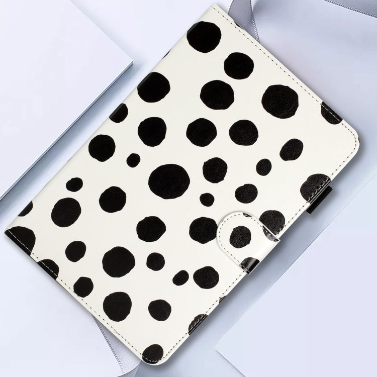 10 inch Dot Pattern Leather Tablet Case(White Black Dot)