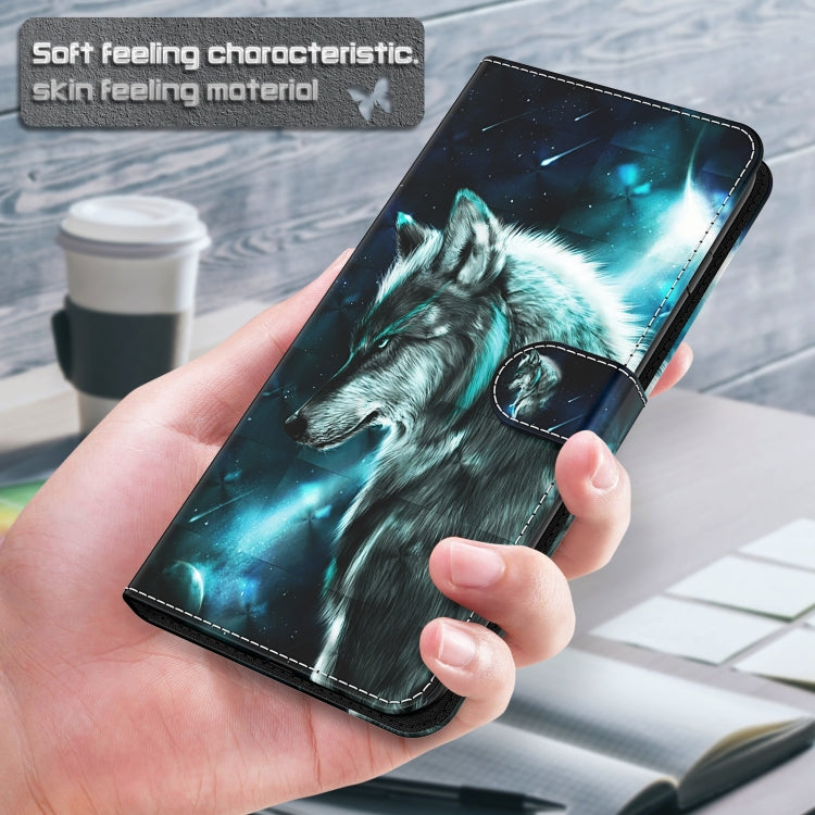 For Xiaomi Redmi Note 13 Pro+ 3D Painting Pattern Flip Leather Phone Case(Wolf)